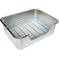 thumbnail image 2 of Stainless Steel Sifting Litter Box for Rabbit (L), 2 of 11