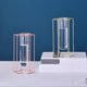 thumbnail image 2 of Glass Vase Sturdy Construction Geometric Hollow Design Iron Modern Hydroponic, 2 of 4