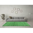 thumbnail image 3 of Ahgly Company Indoor Square Abstract Emerald Green Modern Area Rugs, 4' Square, 3 of 4