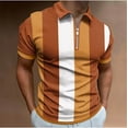 thumbnail image 2 of Oalirro Men's Shirts Short Sleeve Performance Slim Fit Zip T-Shirts for Sports, 2 of 5