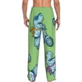 thumbnail image 7 of Salouo Motorcycle Riding Dinosaur Print Pajama Pants for Men, Lounge Pants Elastic Waistband Casual Men's sleepwear Loungewear Sleep Pajama Pant -XX-Large, 7 of 7