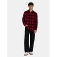 thumbnail image 3 of George Men's and Big Men's Flannel Shirt with Long Sleeves, Sizes XS-3XLT, 3 of 9