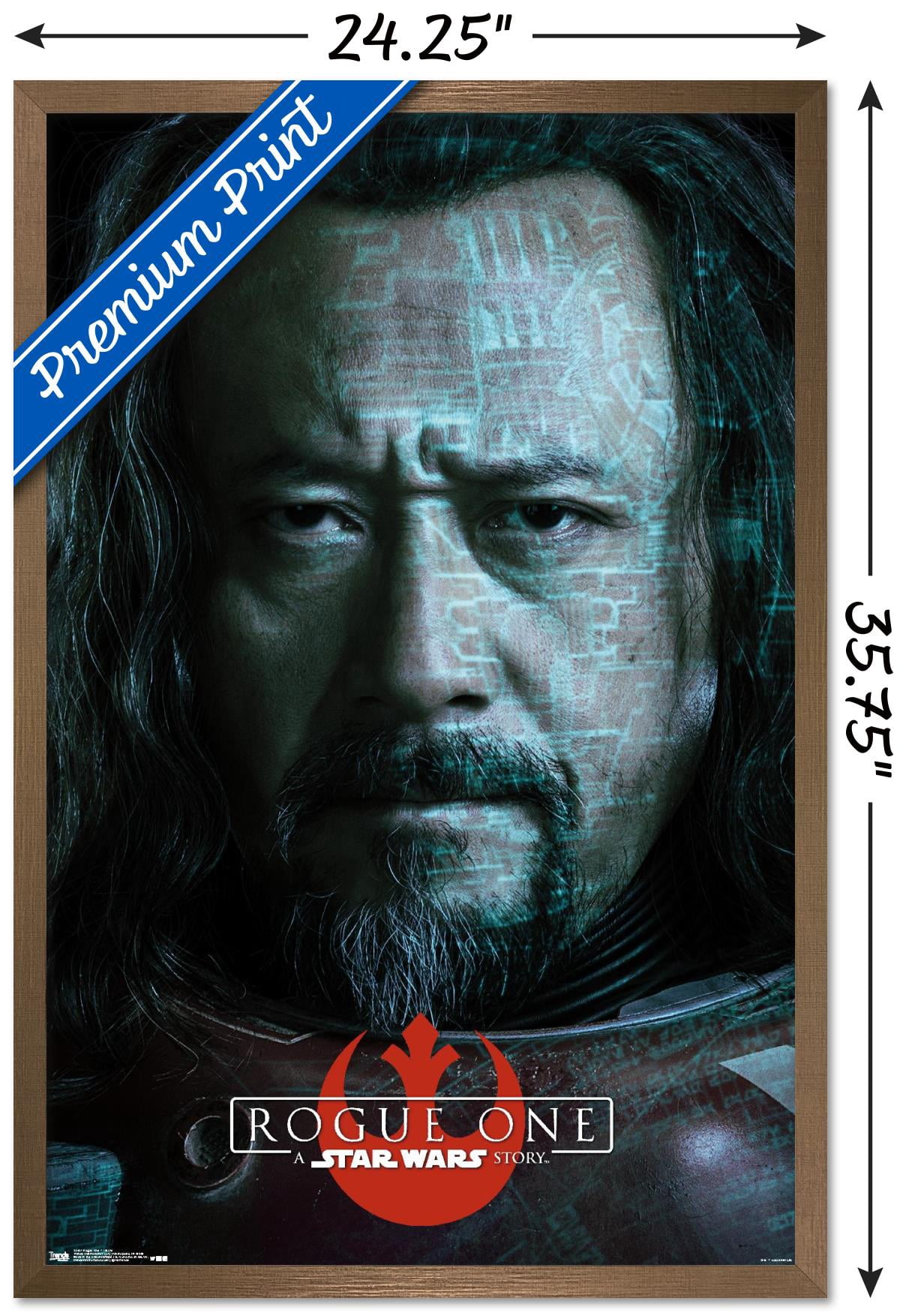 Star Wars: Rogue One - Baze Wall Poster, 22.375" x 34", Framed