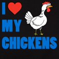 thumbnail image 3 of CafePress - I Love My Chickens T Shirt - Women's Traditional Fit Dark T-Shirt, 3 of 4