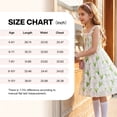 thumbnail image 6 of Actgleam Girls Dress Floral Ruffle Square Neck Sleeveless A-Line Sundress with Tie Back for Summer Beach Party,Purple Floral,11-12Y, 6 of 8