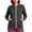 Dark Gray, variant on Scrub Jacket for Women Zipper Long Sleeve Stretch Fleece Sweatshirt Fall Winter Warm Nurse Coats with Pocket S-XXL