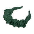 thumbnail image 4 of Unique Bargains 1 Pc Headband Faux Silk Pleats Hair Accessories for Women Blackish Green, 4 of 5