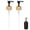 Black, variant on 2Pcs Replacement Pumps Dispenser Replacement Pumps for Soap Dispensers Black Plastic Bamboo Dispenser Pumps for Soap, Lotion, Shampoo, Kitchen and Bathroom (Black)
