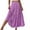 Purple #1, variant on Evdexr Women Floral Maxi Skirt Smocked High Waist Cotton Flowy Long Skirts Summer Boho Beach Hawaiian Vacation A Line Skirt Blue S