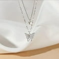 thumbnail image 4 of HAHDAXIA Collier Ras-du-Cou Papillon Couche Collier Papillon Collier Pendentif Papillon Doré pour Femmes, 4 of 7