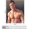 thumbnail image 2 of Handsome #1 Alan Ritchson Blanket Super Soft Throw Blanket Silky Flannel Lightweight for Sofa, Bed Blanket All Season Use 40"*50" （100 * 130cm）, 2 of 6