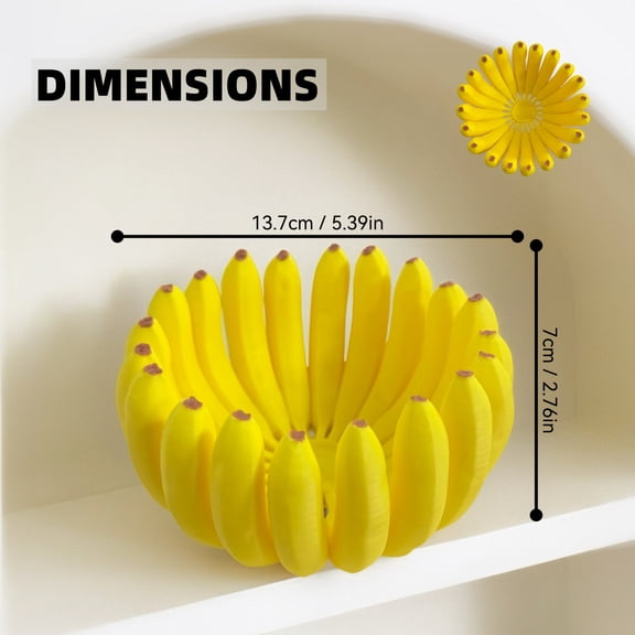 Cute Creative Plastic Banana Bowl Storage Organizer for Home Decor