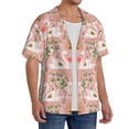 thumbnail image 2 of Fotbe Swan Couple Camisa Estampada de Manga Corta para Hombre, Casual de Verano, Estilo Playero, Sin Arrugas-Medium, 2 of 5