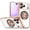 Rosegold, variant on ELEHOLD Shockproof Magnetic Case For Apple iPhone 17 Pro with Built-in Grip Ring Kickstand Compatible with Mag-Safe Accessories Shock-Absorbent TPU Protective Case Cover, Purple