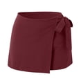 thumbnail image 3 of Women's Lightweight Summer Linen Blend Skirt Pants - A Line, S-XL Sizes, Casual Daily Wear, Machine Washable, Solid Color, 3 of 4