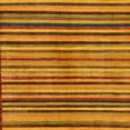 thumbnail image 1 of Ahgly Company Machine Washable Indoor Square Abstract Dark Orange Area Rugs, 3' Square, 1 of 7