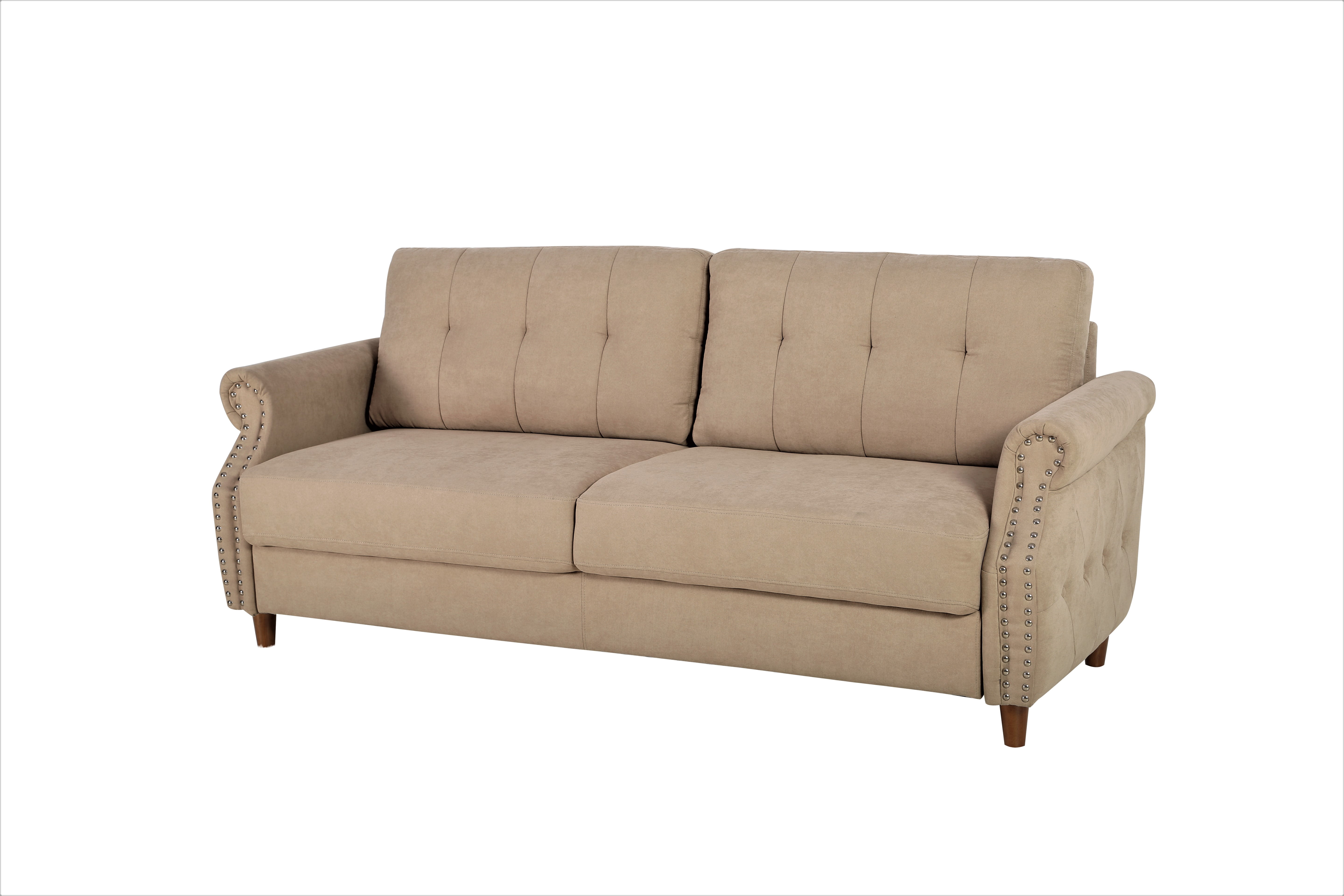 Uspridefurniture Matsuko 2Pcs Living Room Set, Loveseat and Sofa, Camel