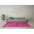 thumbnail image 3 of Ahgly Company Indoor Round Abstract Pink Modern Area Rugs, 6' Round, 3 of 4
