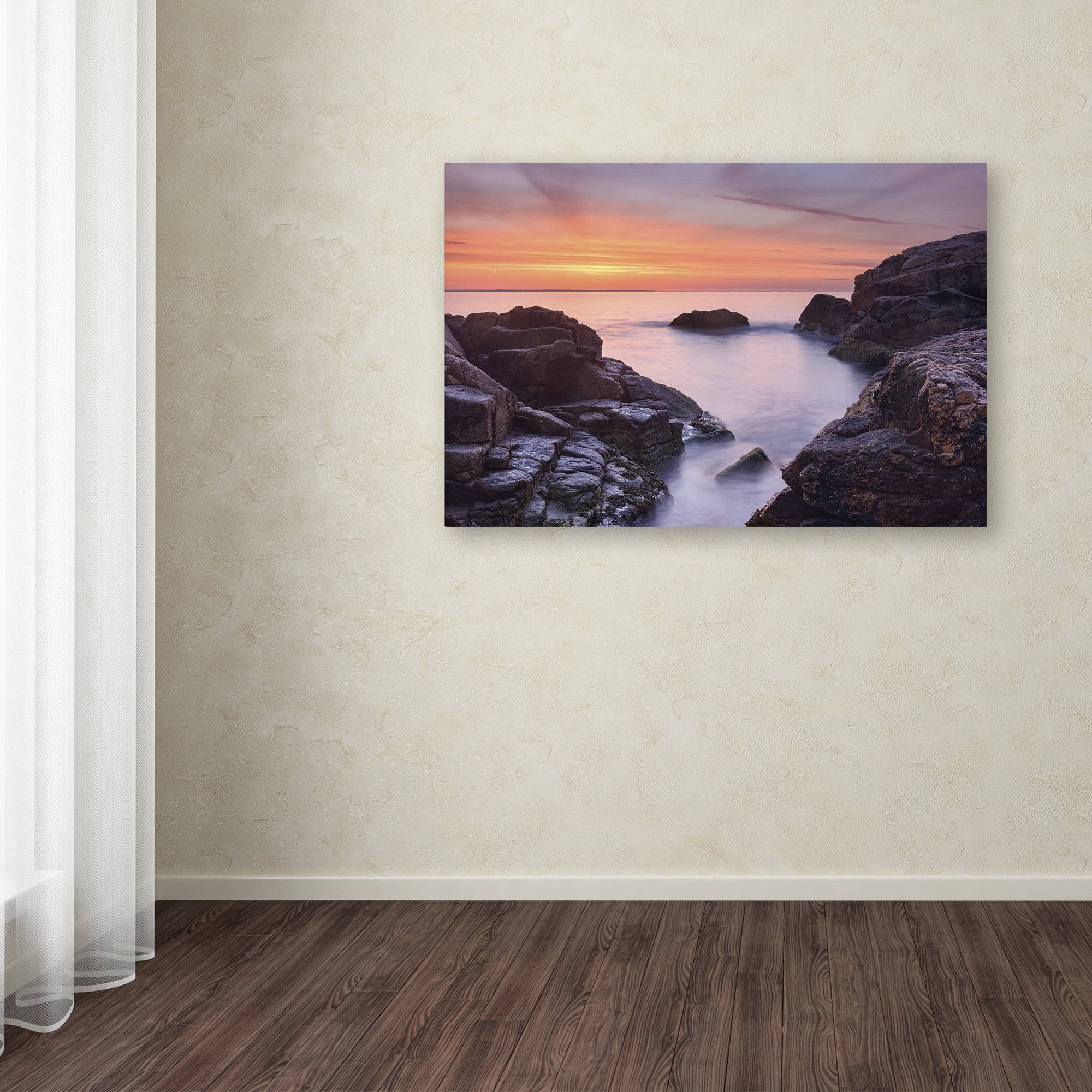 Trademark Fine Art "Between Rocks" Canvas Art by Michael Blanchette Photography