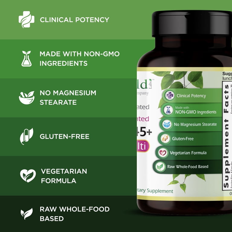 Emerald Labs Women's 45+ Clinical Multi with CoQ10, B Vitamins, L- Glutathione, 120 Veg Capsules