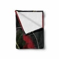 thumbnail image 2 of Abstract Soft Flannel Fleece Throw Blanket, Spanish Musician Portugal Hand Made Guitar with Romance Theme Love Rose, Cozy Plush for Indoor and Outdoor Use, 50" x 70", White Ruby, by Ambesonne, 2 of 6