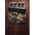 thumbnail image 2 of Juego de cama calavera Galaxy (1 funda nórdica, 2 fundas de almohada), poliéster cepillado,, 2 of 6