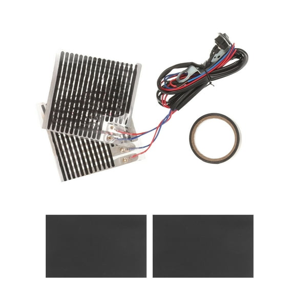 HOMEMAXS Heated Motorcycle Grips for Cold Rides with Black PET Material and Metal Heating Film 12V Universal Fits All