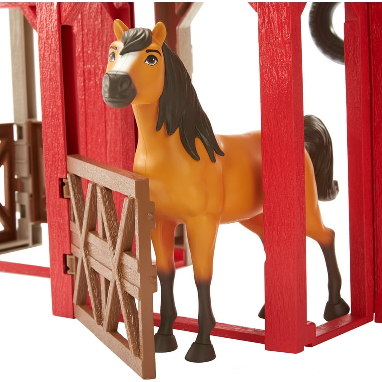 Spirit Untamed Barn Playset with Spirit Horse, Barn, 3 Play Areas, 10 Play  Pieces, 3 & Up 