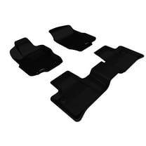 3D MAXpider Custom Fit Kagu Floor Mat (Black) for 2006-2011 Mercedes-Benz ML-Class (W164) - 1ST Row 2ND Row