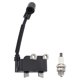 thumbnail image 1 of Ignition Coil for Ryobi RY251PH RY252CS String Trimmer + Spark Plug, 1 of 5