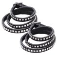 thumbnail image 4 of Pulsera de Cuero ANGGREK 2 piezas ajustable hecha a mano resistente al desgaste, 4 of 8