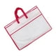 thumbnail image 1 of Organizador de armario, organizador de ropa, 27,6 x 19,7 pulgadas, bolsa para guardar edredones, mantas, colchas, almohadas, juguetes y sábanas. borde rojo, 1 of 8