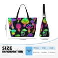 thumbnail image 4 of Easygdp Bright Mushrooms Bolsa de Viaje de Playa de Gran Capacidad, Bolsa Tote Perfecta para la Playa, Escapadas de Fin de Semana y Viajes, 4 of 7