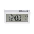 thumbnail image 2 of De Despertador Digital Reloj LCD Tiempo De Retroiluminación Inteligente Termómetro De Calendario blanco, 2 of 9