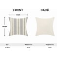 thumbnail image 5 of Navy Blue Sage Green Outdoor Pillow Covers 20 x 20 Inch, Beige Polka Dots Stripe Decor Throw Pillows for Couch Bed, Boho Modern Farmhouse Decorative Pillowcase Linen Cushion Cover Set of 2, 5 of 6