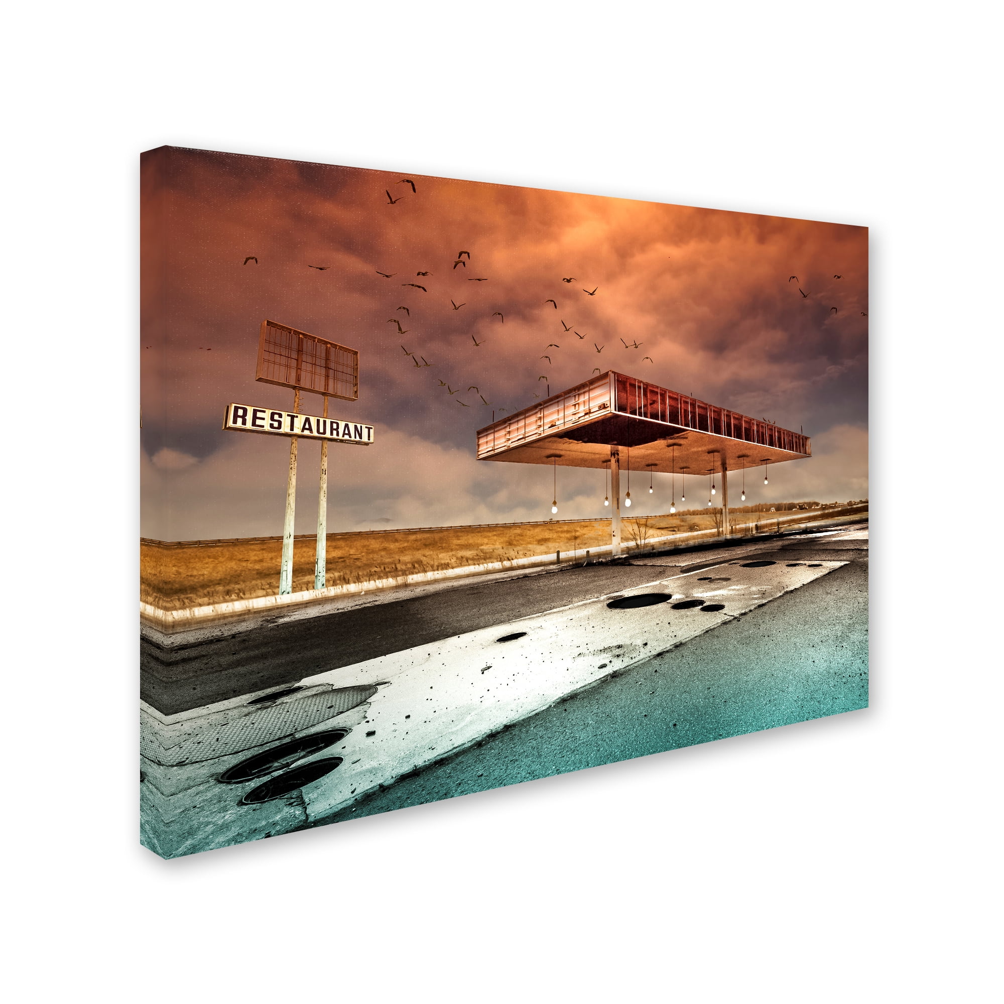 David Senechal 'Gaz Bar Blues' Canvas Art