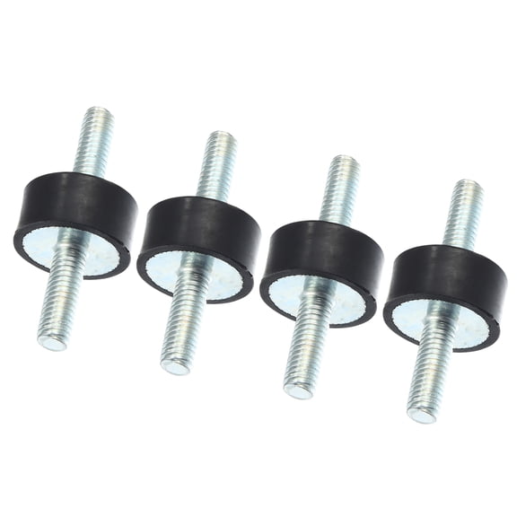 Unique Bargains 4pcs M6 Car Anti Vibration Rubber Isolator Damper 20x10mm Rubber Bobbin Mount Shock Absorb Mounts