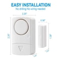 thumbnail image 2 of HLONK Door Alarm Sensor Window Alarms for Home Security Kids Burglar Safety 12PCS, 2 of 6