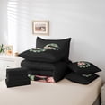 thumbnail image 4 of Erosebridal Literie Serpent de Jungle Taille Simple, Ensemble de Literie Princesse Nœud Papillon Taille Simple, Décoration de Chambre Animale, Réversible 7 Pcs, 4 of 5