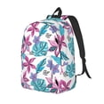 thumbnail image 1 of Disketp Hawaiian Style print Canvas Backpack Lightweight Travel Daypack Student Rucksack Laptop Backpack-Small, 1 of 5