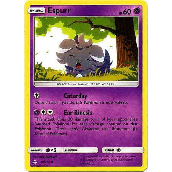 Pokemon Unbroken Bonds Espurr #79