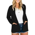 thumbnail image 2 of Gvmfive Women Solid Side Pockets Baggy Sweater Casual Knit Cardigan, 2 of 4
