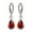 Red&22, variant on Fashionable Colorful Rhinestone Water Drop Earrings for Women, Alloy Material, Stylish Jewelry, Gift for Special Occasions, 2cm Size