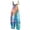 03#Sky Blue, variant on Summer Plus Size Floral Boho Bib Overalls for Women Hippie Jumpsuit Print Spaghetti Strap Rompers