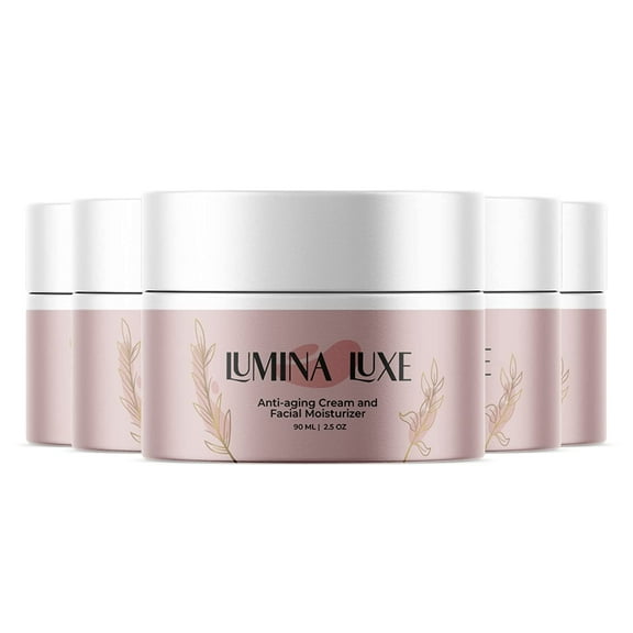 (5 Pack) Lumina Luxe - Anti-Aging Cream and Moisturizer - Ingredients for All Skin Types