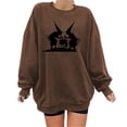 thumbnail image 1 of 2023 Chandail en Molleton de Mode pour Femmes 50 % de Rabais Liquidation Mode Halloween Imprimé Blouse Ample à Manches Longues Col Rond Chandail Décontracté, 1 of 4