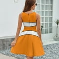 thumbnail image 6 of Clownfish Pattern Orange White Dress Summer Street Style Dresses Female Sleeveless Printed Sundress, 6 of 7