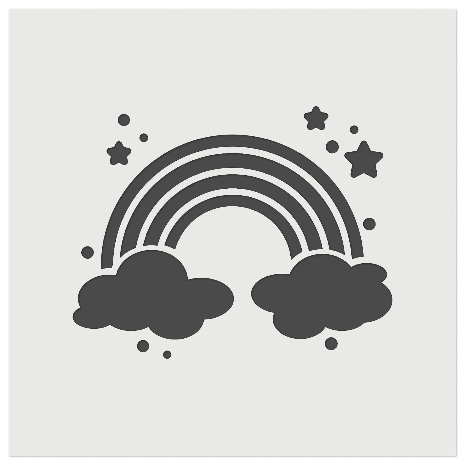 Sweet Adorable Magical Rainbow DIY Cookie Wall Craft Stencil - 4.5 Inch ...