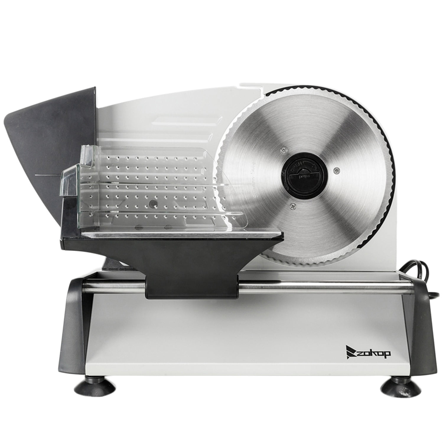 Kadyn 110V/150W 7.5" Semi-automatic Gear Cutter Deli Food Machine Home Deli Food Slicer, Electric Meat Slicer, Gray Kadyn 110V/150W 7.5" Semi-automatic Gear Cutter Deli Food Machine Home Deli Food Slicer, Electric Meat Slicer, Gray