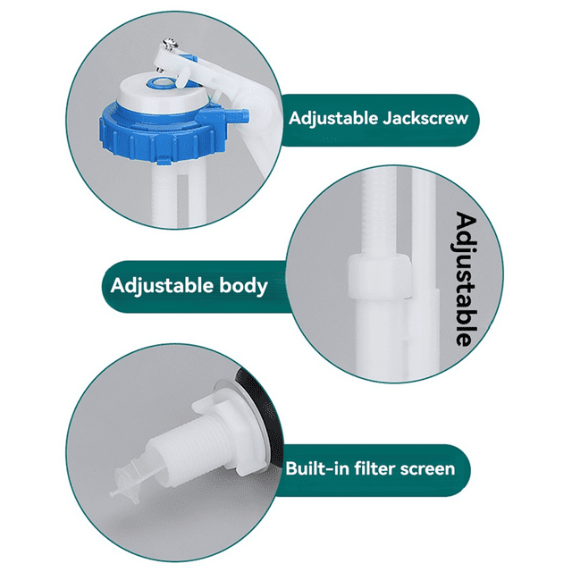 Adjustable Old Type Toilet Tank Balls with Inlet Valve G1/2 Float Ball for Control Water Level Toilet Accessories